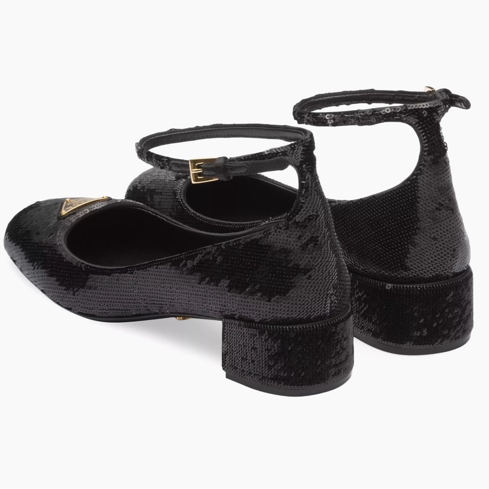 Prada
Sequined Satin Pumps Sandals - Picture 4 of 7